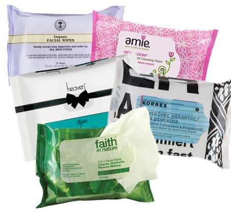 Facial wipes